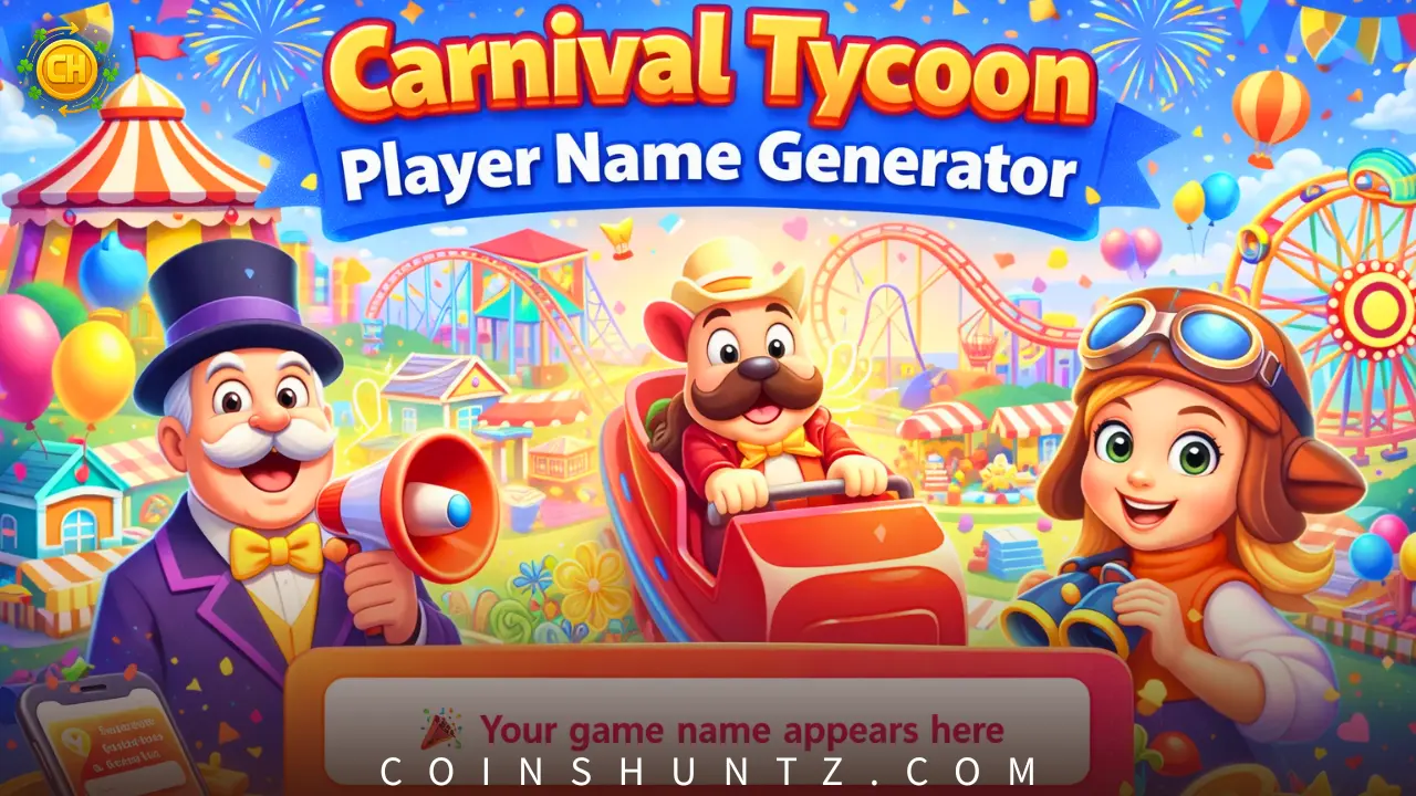 Carnival Tycoon Player Name Generator