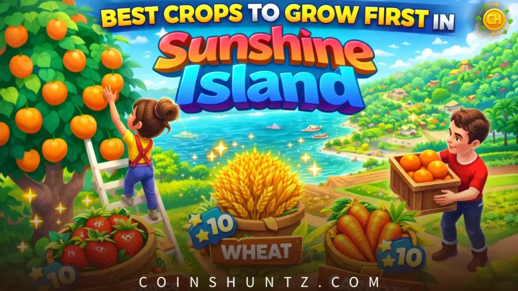 Crops to Grow First in Sunshine Island