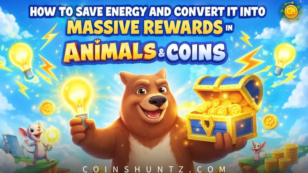 How to Save Energy and Convert It Into Massive Rewards in Animals And Coins