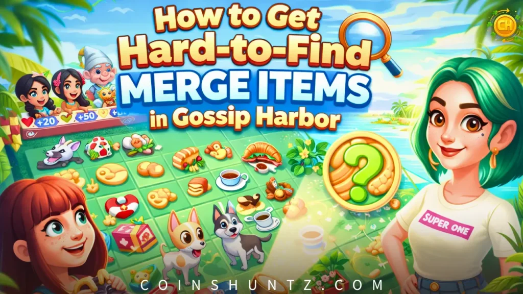 How to Get Hard-to-Find Merge Items in Gossip Harbor